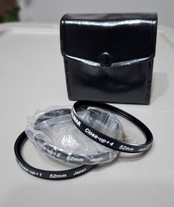 Vintage 1980's Kalimar 52mm Filter Set w/ Case