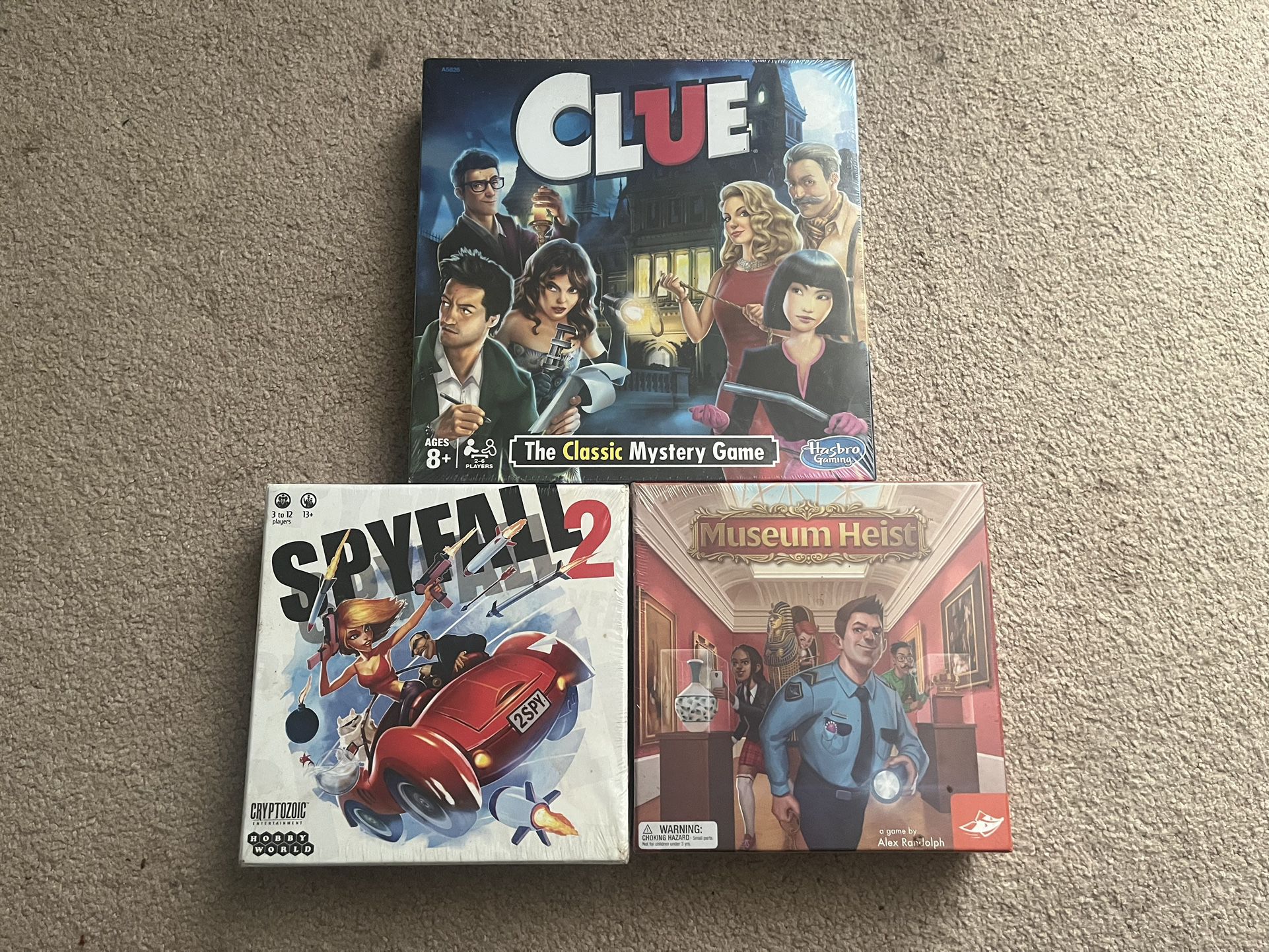 NEW STILL SEALED Skyfall 2 Clue by Hasbro Museum Heist  GAME LOT