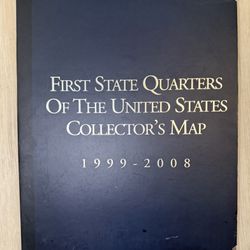 State Quarters Collector Map 1999–2008 – BOARD ONLY 