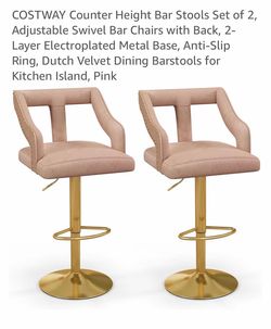 Pink bar stools 2 pack