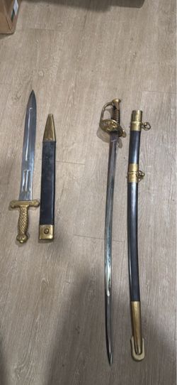 Older replicas of Decorative Sword and Dagger Set with Scabbards
