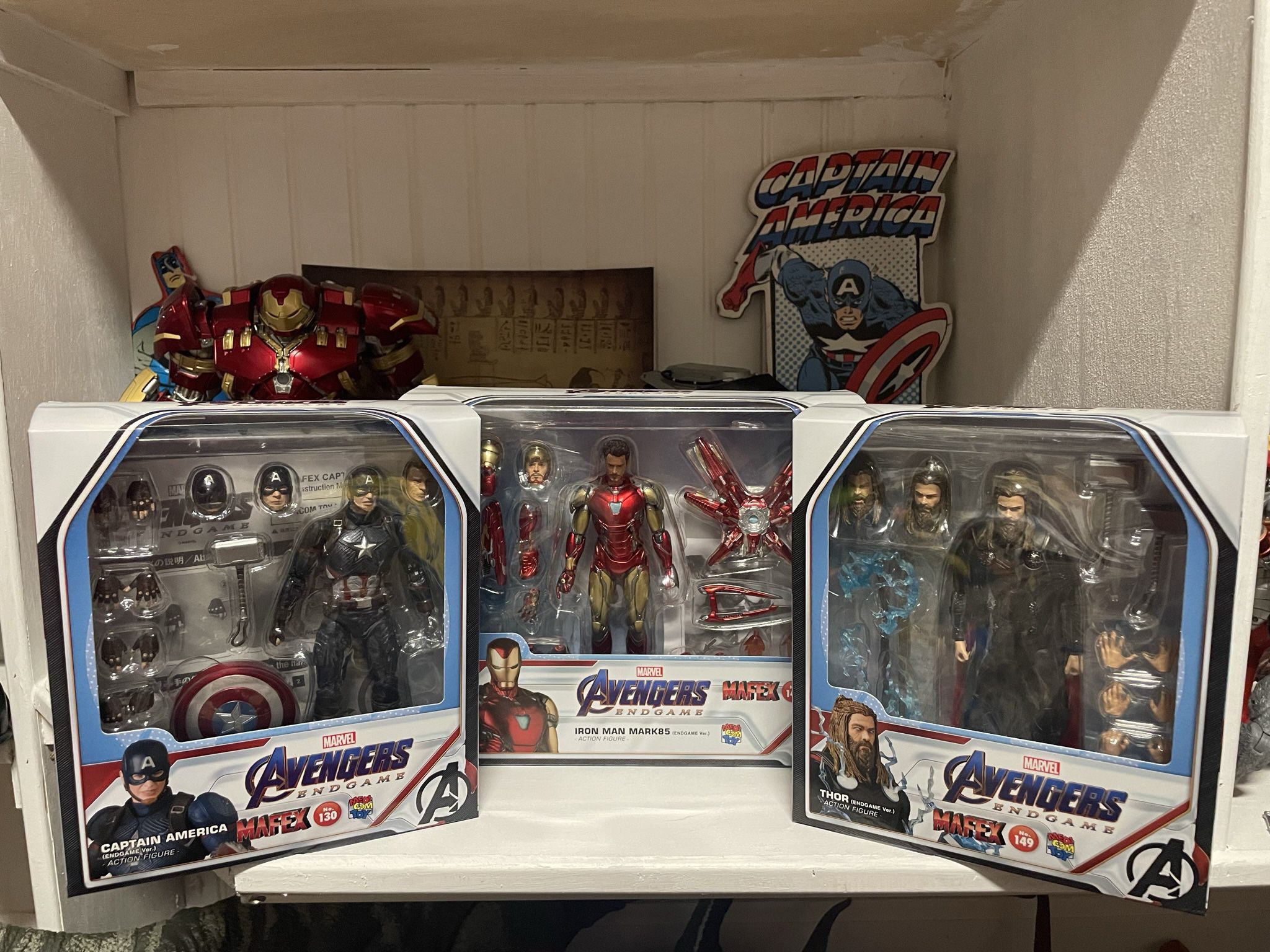 Mafex Ironman Captain America Thor Endgame