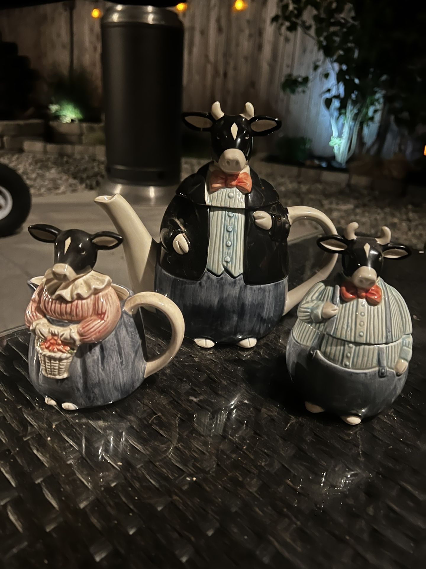 Otagiri Mr. Holstein Tea Pot Ceramic set