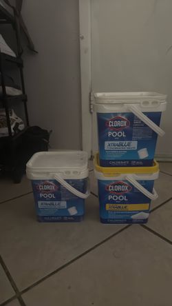POOL & SPA CHLORINE TABLETS -1” TABLETS “Clorox”- 3 -BRAND NEW TUBS