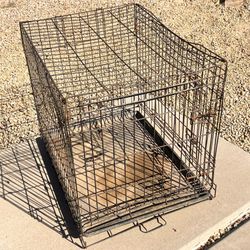 Black Wire Medium Dog Cage Kennel (LxWxH): 30” x 22” x 25”