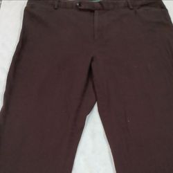 Lauren Ralph Lauren Brown Dress Pants Size 20w