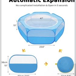 Portable Pet Playpen – Foldable Waterproof Small Animal Fence (Rabbit, Guinea Pig, Hamster & More)