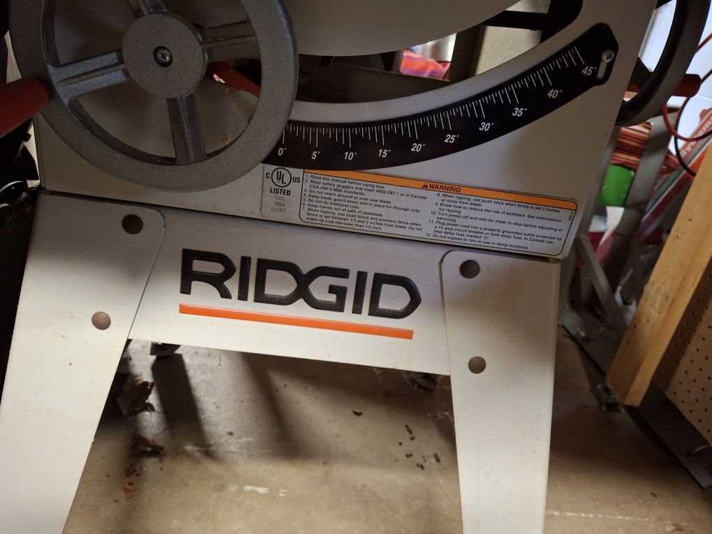 Ridgid Table Saw