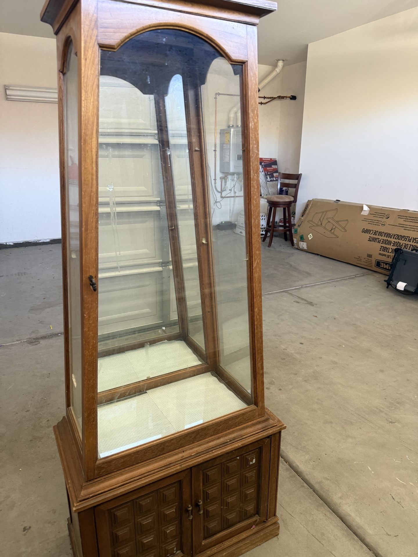 Wood & Glass Vintage Display Case