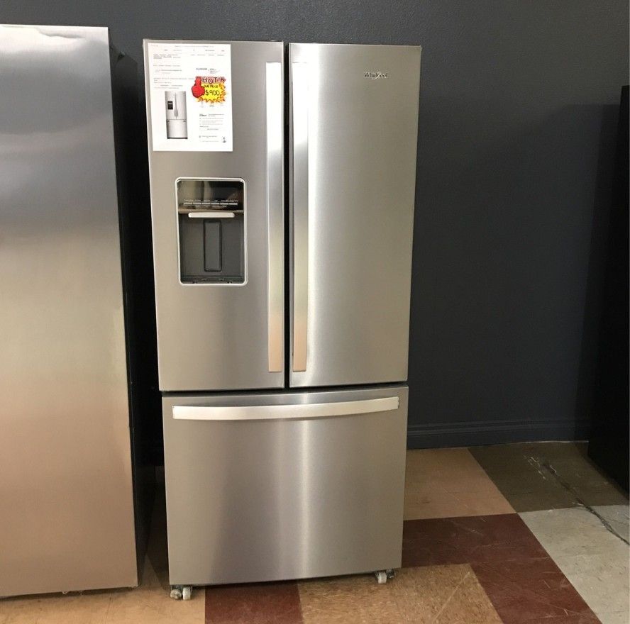 sale cheap store Whirlpool Apartment Ice Size Dual French Water Door