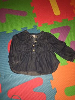 Baby gap Jean shirt 6-12m