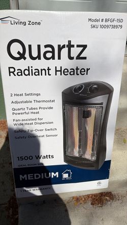 Living Zone Quartz Radiant Heater 1500W