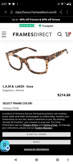 L.A.M.B EYEGLASS FRAMES