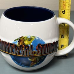 Universal Studios 2012 Round Globe Earth 16oz Coffee Cup just $8
