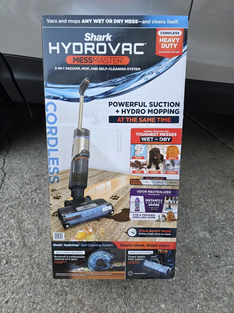 Shark HydroVac MessMaster 3-in-1 Bagless Stick Vacuum Hard Floor & Rugs