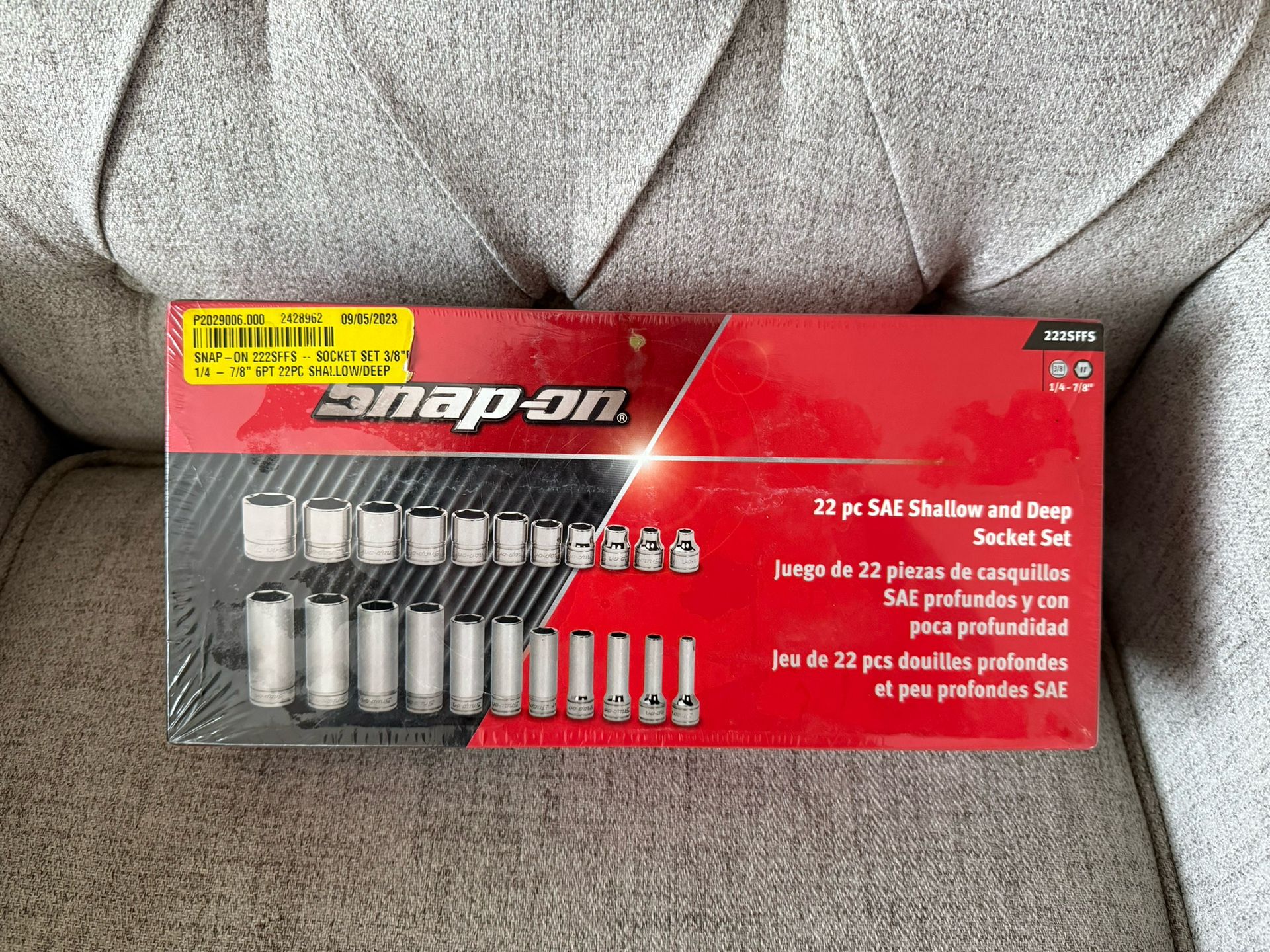 Snap-On 22pc SAE Shallow and Deep Socket Set - BRAND NEW