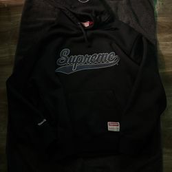 Supreme X Mitchell & Ness NCAA Hooded Sweatshirt Black 