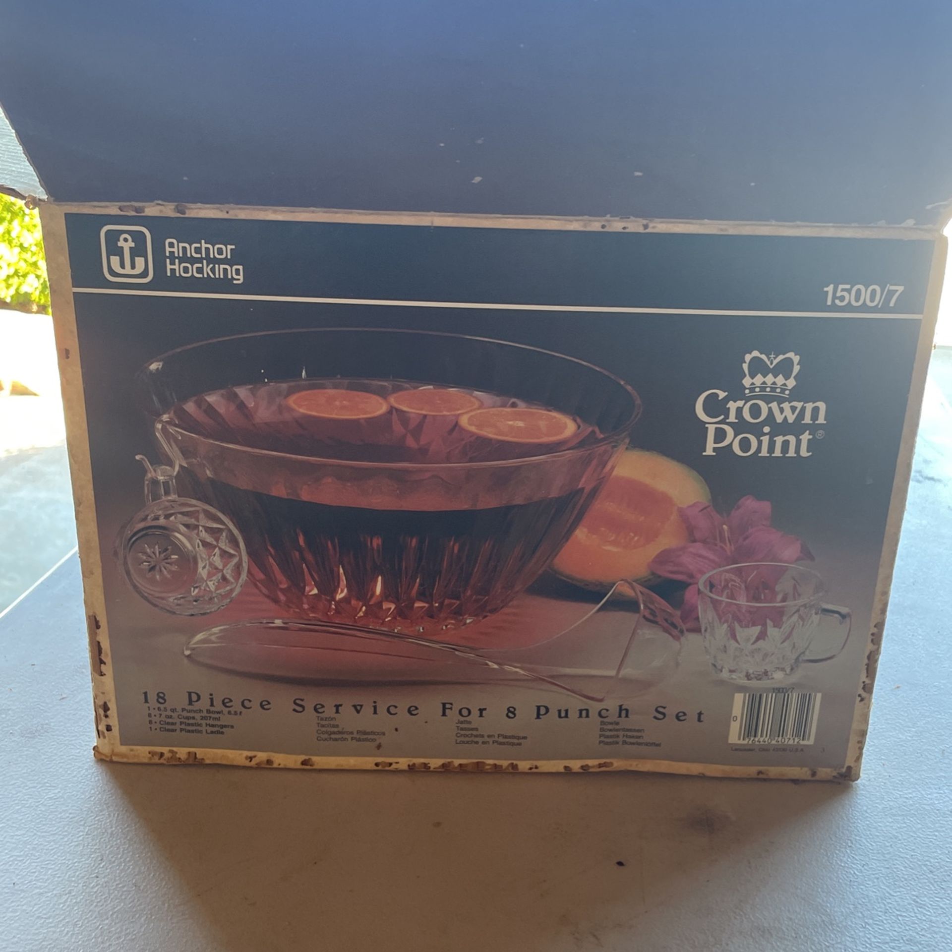 Crown Point Punch Bowl Set