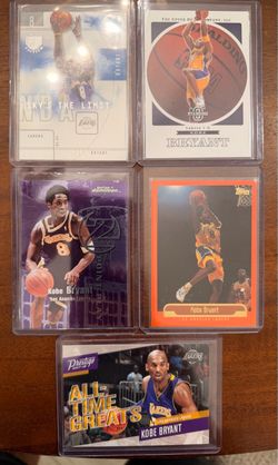 Kobe Bryant Basketball Card Lot of 5
