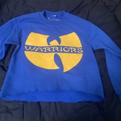 Warriors Crop Sweatshirt Size S