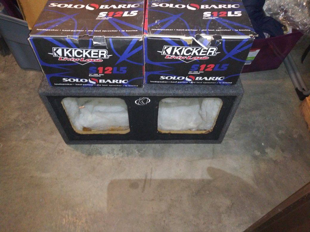 2 brand new L5 kicker solobarics w/box