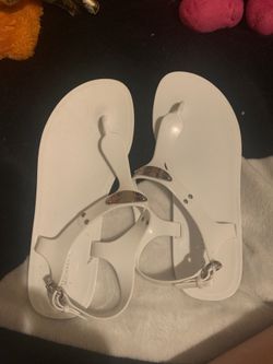 Michael Kors White Plastic Sandals