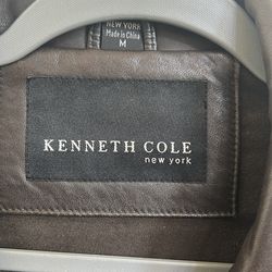 Men’s coat, genuine leather jacket, size M