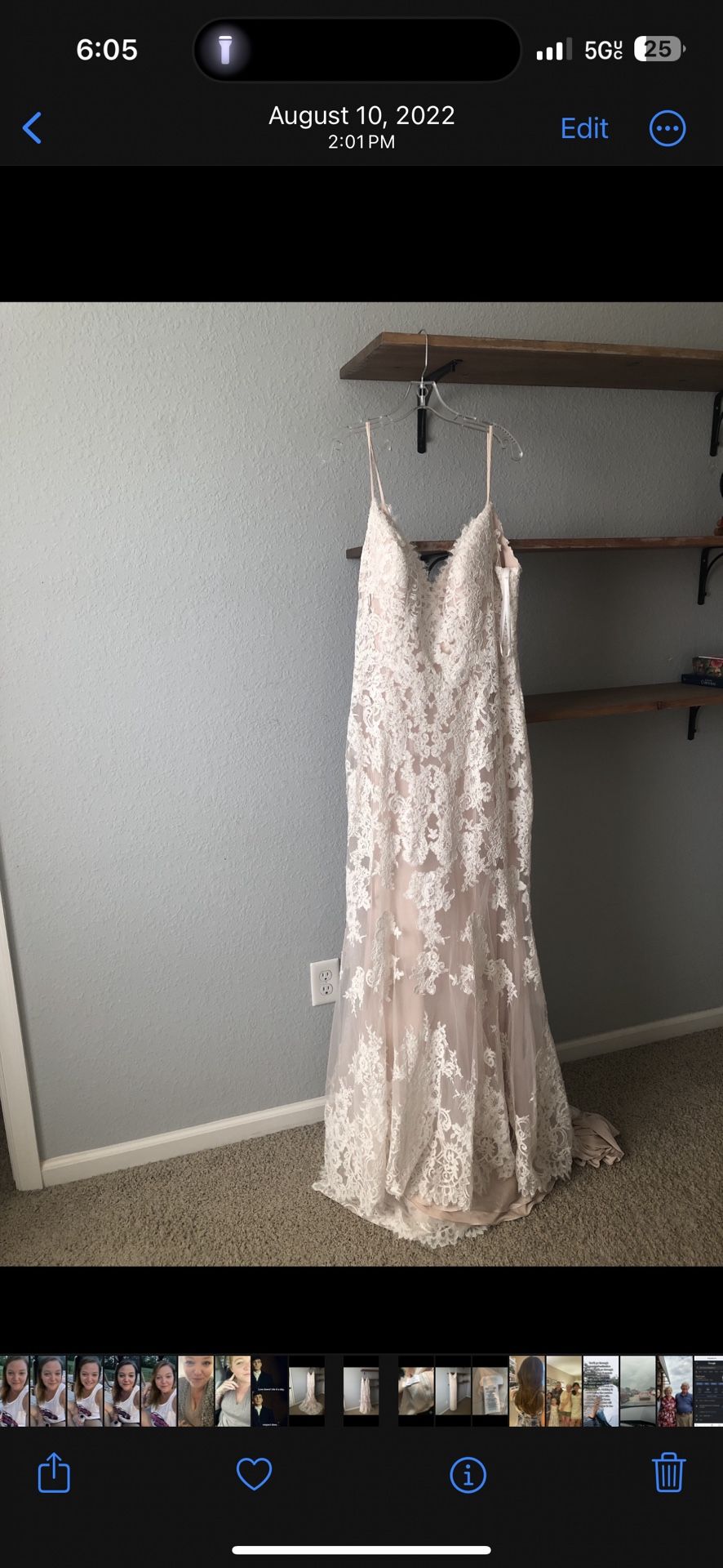 never worn wedding dress 