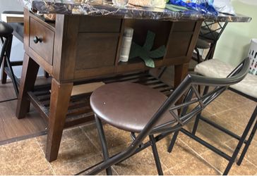 Dining table and chairs