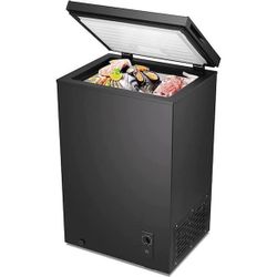 20.94 in. W 2.7 cu. ft. Manual Defrost Chest Freezer with Adjustable Temperature Controls in Black