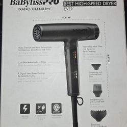Babyliss PRO Nano  Titanium High Speed DRYER
