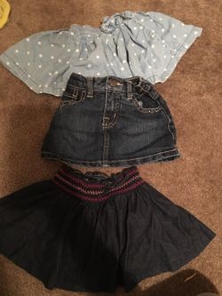 Denim skirts