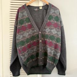 Vintage 90’s The Italian Sweater Company Made In Italy Cardigan Sweater  