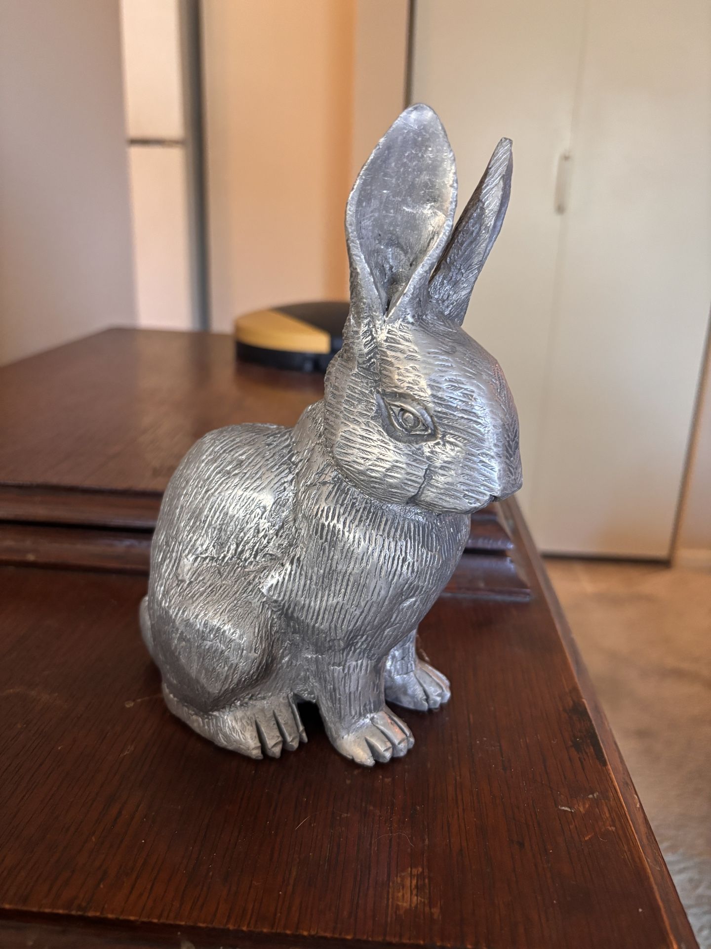 Metal Bunny Sculpture 
