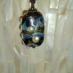 Stone Bead Pendant Necklace 