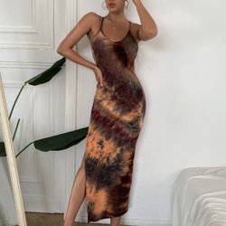 Maxi Dress Size L Stretchy 