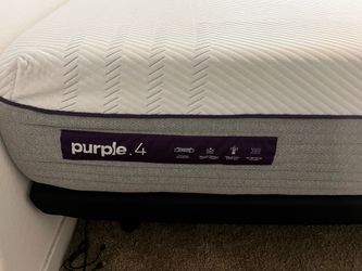 Purple 4 King Mattress with Mattress Firm Adjustable Base and New Headboard