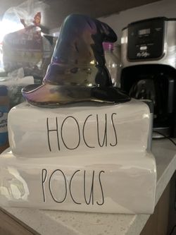 Rae Dunn Hocus Pocus Stacked Books