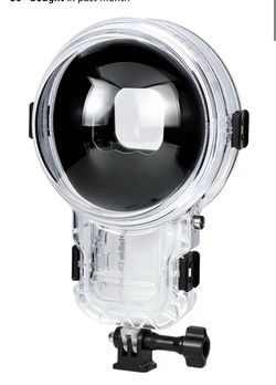 Invisible Dive Case Pro for Insta360 X5, Fix Blurry Underwater Footage, Insta 360 X5 Waterproof Housing, 164ft/50m Crystal Clear 360° Video, Anti-Fog 