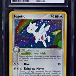 2004 POKEMON EX TEAM ROCKET RETURNS HOLO #14/109 TOGETIC CGC 9.5 (POP 3)