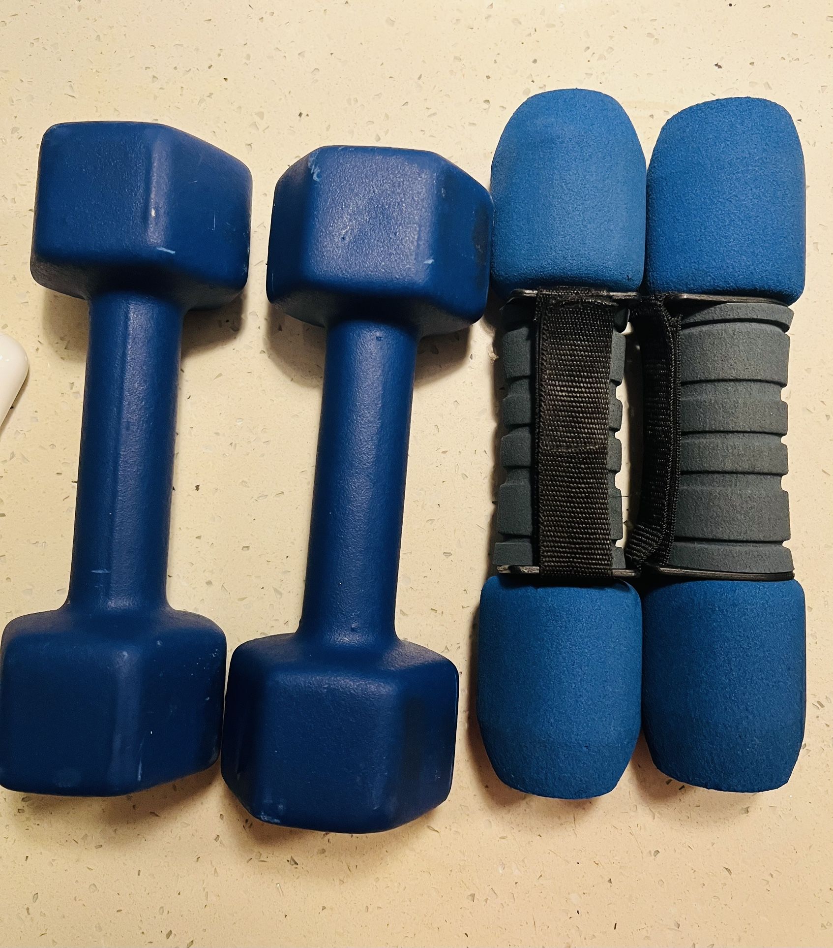 Set Of 5 And 10 Lb Weights