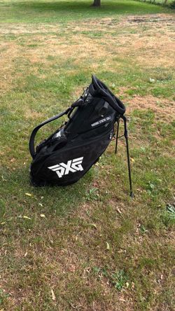 Parsons Xtreme Golf Stand Bag Black/Gray Nylon 6-Way Divider Stand Mechanism