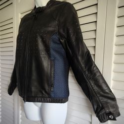 Harley Davidson Leather Jacket Women's, Size XS, Black, Motorcycle Racing, NWOT