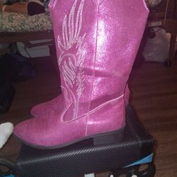 Pink Cowgirl Boots Size 9