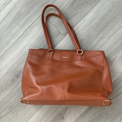 Brown Purse+ Laptop Bag Combo