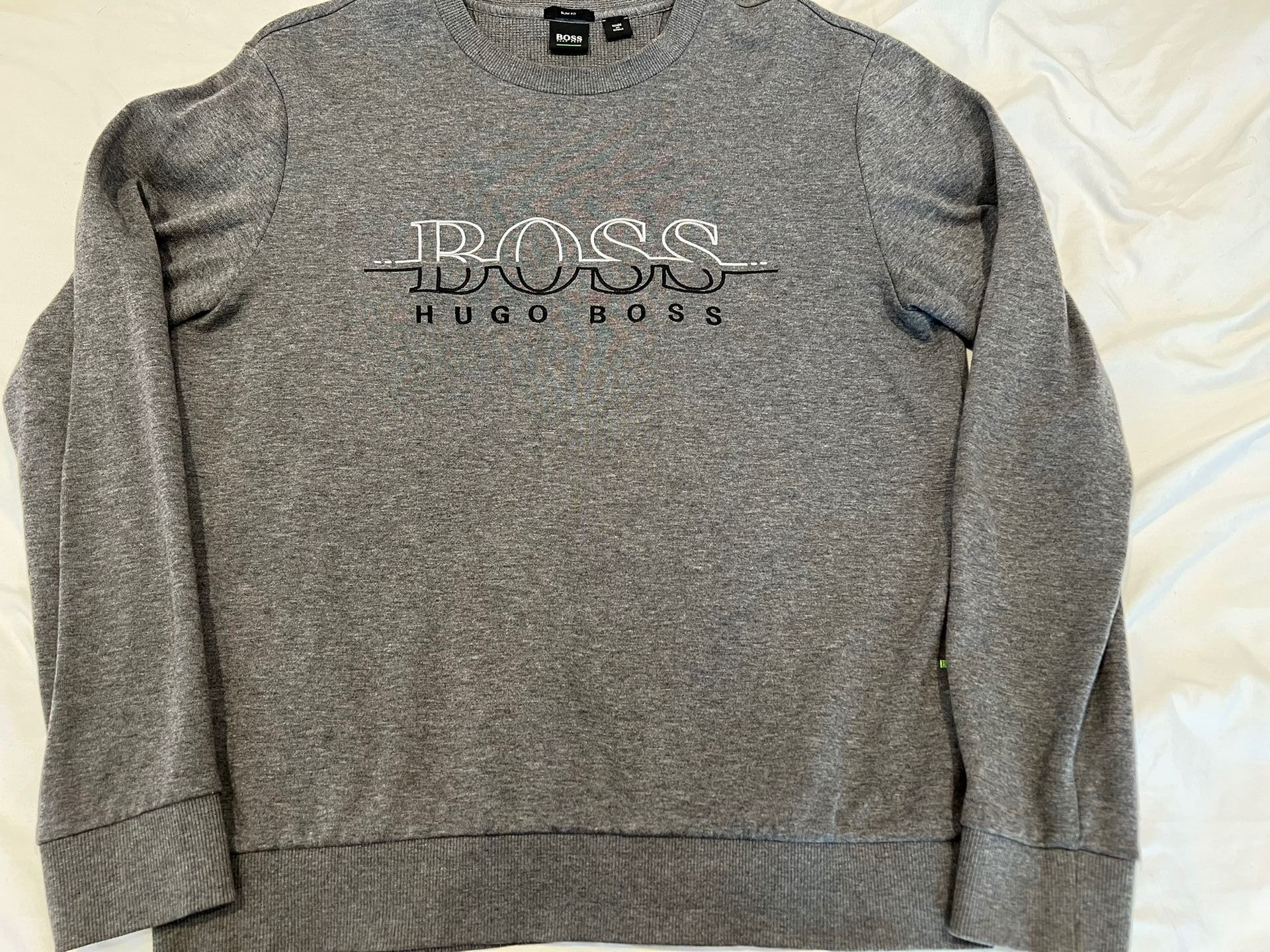 Naar Maxim Verzoekschrift Hugo Boss Men Crewneck Sweater Gray Slim Fit Large for Sale in Lakewood, CA  - OfferUp