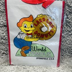 Universal Studios The Simpsons Lard Lad Donuts World Famous Reusesable Tote Bag