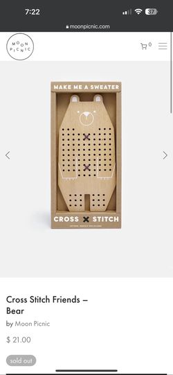 Cross Stitch Make A Sweater Bear