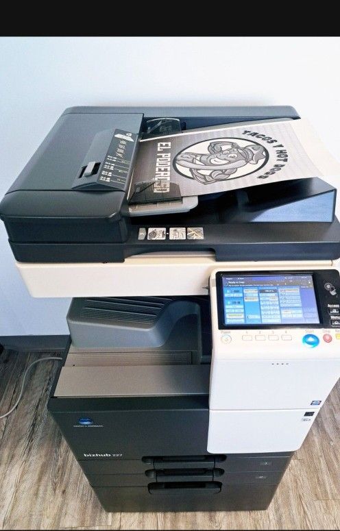 Laser Printer KONICA MINOLTA BIZHUB 227 || Multifunctional || Touch Screen || USB2.0 || Ethernet RJ-45 || Network || All-in-One ||
