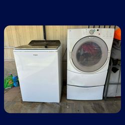 Washer and dryer